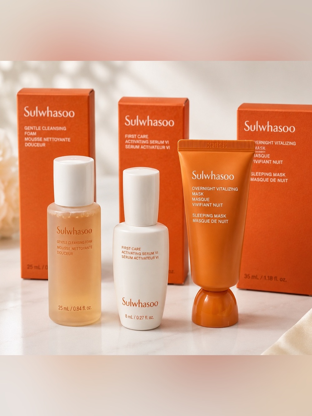 Sulwhasoo Luxury 3-Piece Skincare Bundle Travel Size NIB